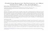 Predicting Reasoner Performance on ABox Intensive OWL 2 …users.monash.edu/~yli/assets/pdf/IJSWIS17-predicting-reasoner-performance.pdfof an ontology (Fokoue et al. (2012), Hogan