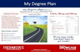 My Degree Plan - California State University, Fresno Pl… · My Degree Plan Click, Drag and Drop Admissions and Records A Division of Student Affairs and Enrollment Management. PrewÑepuL's