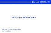 Muon g-2 AEM Update - INDICO-FNAL (Indico) · • Individual timing scan à x1.5 increase – Modified inflector cryo controls à removed oscillations from B field Holiday Running