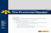 IN THIS ISSUE: Provincial outlook update: Shifting to a ... · IN THIS ISSUE: Provincial outlook update: Shifting to a lower gear amid persistent global uncertainties. The housing