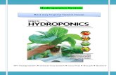 Hydroponics System · Vertical Farming (SIKCO VG 1 & 2) Hydroponics Benefits: No soil is needed for hydroponics The water stays in the system and can be reused – thus, lower water
