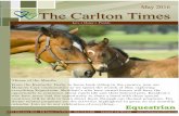 The Carlton Timescarltonseniorliving.com/wp-content/uploads/2016/04/Elk... · 2020. 2. 12. · The Carlton Times May 2016 Love Honor Provide Theme of the Month: From the Kentucky