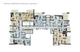 TYPICAL FLOOR PLAN-From 2nd to 15th Floor - Binayah ONE BEDROOM Apartment Type No. 01 ONE BEDROOM Apartment