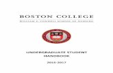 UNDERGRADUATE STUDENT HANDBOOK - Boston College · design features an open floor plan with neighborhood-like clusters that encourage interaction and collaboration. Among the other
