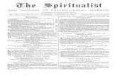 AND JOURNAL OF PSYCHOLOGICAL SCIENCE.iapsop.com/archive/materials/spiritualist/...fondé par Allan Kardec, appears on the 1st of every month. Price, 1 franc. Published by the Société