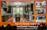Tips For Granite Countertop Installation Techniques