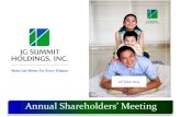 Annual Shareholders’ Meeting · 2.5 3.2 Others PLDT UIC Ceb RLC URC Steady Dividend Stream in PhP billion 7 1.5 2.7 5.2 ... 40.0 41.2 2012 2013 1Q2013 1Q2014 36.9 9.6 9.8 2012 2013