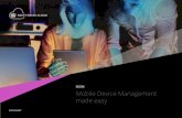 MDM Mobile Device Management made easy · Mobile Device Management for Enterprises Administer distributed deployments of all your iOS and Android devices through a powerful web-based