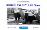 RIBBLE VALLEY RAILNews · 2015. 11. 16. · all the un-manned stations between Clitheroe and Darwen, ... first expressed an interest in writing this comparative study,a fellow railway