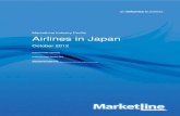 MarketLine Industry Profile Airlines in Japan...EXECUTIVE SUMMARY Market value The Japanese airlines industry shrank by 9.3% in 2011 to reach a value of $21.1 billion. Market value