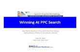 Winning At PPC Search Winning At PPC Search Alan Rimm-Kaufman, PhD, Rimm-Kaufman Group Jessica Koster,