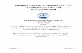 Aviation Spectrum Resources, Inc. Aeronautical Ground ...€¦ · 17/12/2019  · 11622 Rev. J Dec 17, 2019 Aviation Spectrum Resources, Inc. Aeronautical Ground Station Manual 180