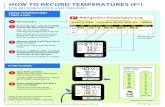 HOW TO RECORD TEMPERATURES ˜Fº˚ · MAX START/STOP CLEAR 4 Clear MIN and MAX. (Skip this step if your data logger resets automatically.) Con˛rm MIN and MAX now match the CURRENT