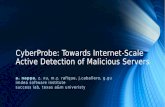 CyberProbe: Towards Internet-Scale Active Detection of ...security.di.unimi.it/sicurezza1314/slides/CyberProbe_final.pdfGET /asdfgh.html Compa re. Scanning • 3 scanners: • Horizontal