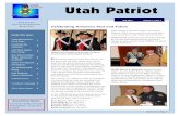 Utah Patriot€¦ · Page 2 Utah Patriot Constitution Day Celebration Conrard Smith, of Orem, was presented the 1st Place Eagle Scout State Award. Christian Smith, was presented the