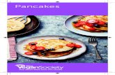 Pancakes - The Vegan Society · Pancakes. Serves 4 150g (1 ¼ cups) plain flour 1 tsp baking powder 250ml (1 cup) almond milk or rice milk 2 tbsp maple syrup 1 tsp vanilla extract