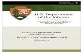 U.S. Department of the Interior ... handbook will render a student ineligible from obtaining a certificate