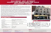244 WEST 48TH STREET MIXED USE BUILDING FOR SALE...Lee & Associates NYC – has been retained on an exclusive basis to market a mixed use building in prime Midtown Manhattan. Midtown
