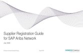 Supplier Registration Guide for SAP Ariba Network · Step 1: Invitation from Siemens Gamesa Open the invitation email An invitation email was sent to you from Siemens Gamesa via the