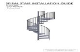 Econo Stair -Vinyl Handrail -Galvanized · 2019. 11. 18. · 4. for stairs with diameter less than 5', refer to figure 1. plumb the main baluster and attach to the face of the platform