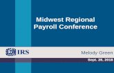 Midwest Regional Payroll Conference · Key Changes in Tax Law Affecting Withholding • Generally lower tax rates • Standard deductions almost doubled • Single: $6,350 $12,000