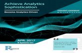 Achieve Analytics Sophistication - R challenge towards becoming a data and analytics-driven organization.