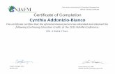 New Jersey Association for Floodplain Management Official … · 2015. 12. 15. · Certificate of Completion Craig A. Wenger, CFM New Jersey Association for Floodplain Management