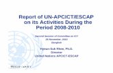 Report of UN-APCICT/ESCAP on its Activities During the ... · Second Session of Committee on ICT 26 November, 2010 Bangkok Hyeun-Suk Rhee, Ph.D. Director ... M1- The Linkage between