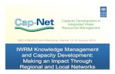 IWRM Knowledge Management and Capacity Development: …€¦ · Integrated Water Resources Management IWRM Knowledge Management and Capacity Development: Making an Impact Through