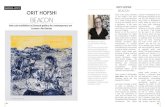 New solo exhibition at Zemack gallery for contemporary art ...€¦ · New solo exhibition at Zemack gallery for contemporary art Curator: Ron Bartos Orit Hofshi BEACON ... first