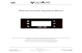 Ethernet Controller Operations Manual - VoltAire Systems Ethernet... · 27.06.2019  · Voltaire Ethernet Controller Operations Manual VoltAire Systems, LLC Specifications are subject