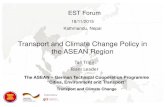 Transport and Climate Change Policy in the ASEAN Region Tali... · The ASEAN – German Technical Cooperation Programme “Cities, Environment and Transport” Transport and Climate