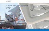 Three Month Report 2014 - group.skanska.com · 2014. Leasing, quarterly. Leasing, R-12. 000 sq m . Commercial Property Development . Leasing . 21 . New leases of space were signed