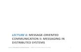 LECTURE 6: MESSAGE-ORIENTED COMMUNICATION II: …modsci.computing.dcu.ie/~mcrane/CA4006/CA4006... · Lecture 6 : Messaging on Distributed Systems CA4006 Lecture Notes (Martin Crane