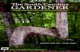 The South Carolina GARDENER - StarChapter · Congratulations to all of our NGC Award winners! GCSC won First Place awards for . The South Carolina Gardener. and for . The Gallivanting