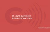 CT SOLAR CUSTOMER SEGMENTATION STUDY...Based on this analysis, we recommend targeted marketing effort featuring: • Digital Media ‒Use paid and organic social media, Search Engine