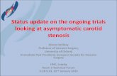 Status update on the ongoing trials looking at ... · Ongoing Trials of Asymptomatic stenosis 6500 patients • SPACE2 –complete, in follow up, 500 patients Tilman Reiff - presentation