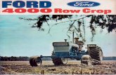 Ford 4000 Row Crop - N Tractor Clubntractorclub.com/manuals/tractors/Ford 4000 Row Crop... · 2012. 11. 3. · Ford tractor and equipment dealer to meet farm- ing practices and requirements