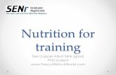 Nutrition for - WordPress.com€¦ · intake) • Supporting recovery (what’s available after) • Fuelling training runs • Reducing illness and injury (recovery foods) • Make