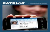 PATRIOT | PAGE 1 · confuse social media with specific social networks like Facebook or MySpace. Social media is defined as, “tools and platforms people use to publish, converse