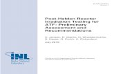 Post-Halden Reactor Irradiation Testing for ATF ... National Laboratory Capabilities...ATF-2 loopin the Advanced Test Reactor (ATR) , exploring the development of loops in the I- ...
