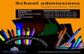 School admissions - archive.hillingdon.gov.uk · School admissions. September 2020. School year. Children born between. Reception . 1 September 2015 and 31 August 2016. Infant and