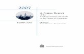 Report of the Auditor General of Canada — 2007 Status Report · or revoking passports. Certificate of identity—A document that is issued to persons legally landed in Canada for