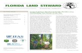 New florida land steward - UF/IFAS Programs and Projects · 2020. 6. 2. · Land Steward 3 Tax Tips for Forest Landowners for the 2014 Tax Year Available Online 5 Coyotes Needed!