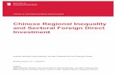Chinese Regional Inequality and Sectoral Foreign Direct ......Chinese Regional Inequality and Sectoral Foreign Direct Investment Behzad Azarhoushang, Lecturer in International Economics,