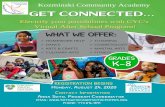 21st Cmtury Connnity learning Centers Kozminski Community ... · arts & crafts culinary arts offer: tutoring cosmetology martial arts fitness grades support services build support