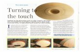 Braille article - Jorvik Woodturning Groupjorvikwoodturninggroup.co.uk/files/Braille-article.pdf · 2018. 3. 24. · raise the pimples which will then be damaged by sanding, So sanding