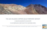 THE LOS HELADOS COPPER-GOLD PORPHYRY DEPOSIT · 2020. 9. 12. · Los Helados High-grade sulphide-cemented breccias Modified after: A. Guitart, MSc. (in prep) A CuEq grade was calculated
