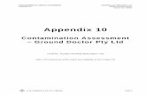 Appendix 10 - alkane.com.au€¦ · Appendix 10 Dubbo Zirconia Project Report No. 545/04 R. W. CORKERY & CO. PTY. LIMITED A10-1 Appendix 10 Contamination Assessment – Ground Doctor