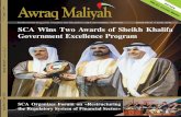 جماـنرب نمض ينتزئاجب زوفت ةـئيهلا SCA wins two Awards of ... · 2019. 5. 13. · ISO 9001:2008 certified ... and H.E. Maryam Al-Suwaidi, SCA's Deputy